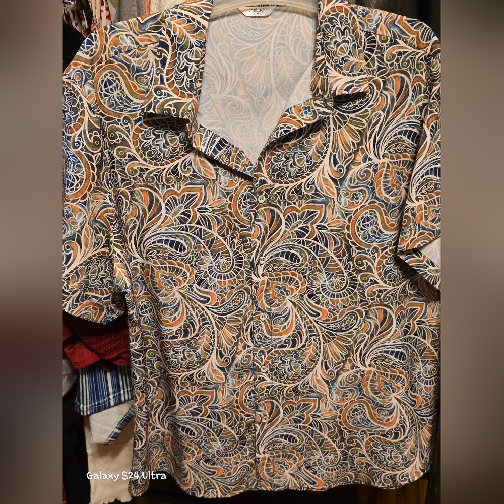 💲Shelucki Button Detail Top Sz M